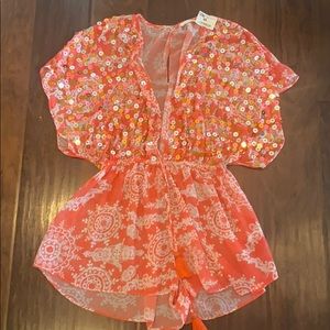 NWT Ramy Brook Santo Romper small